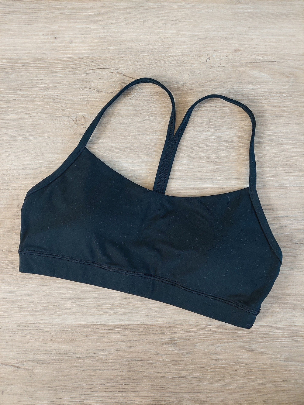 CRZ YOGA Black Sports Bra Women's S Athletic Wear Gym Running Strappy Bralette
